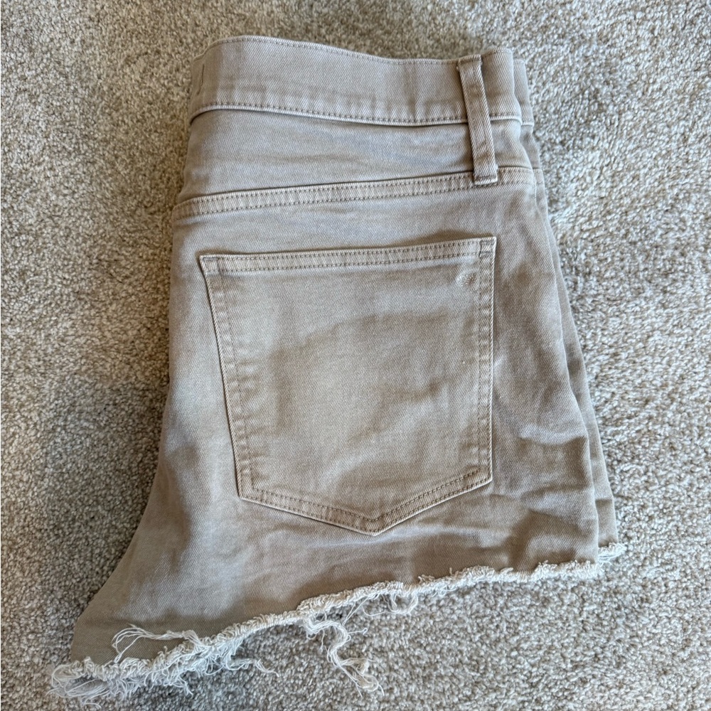 Madewell Tan Relaxed Denim Shorts